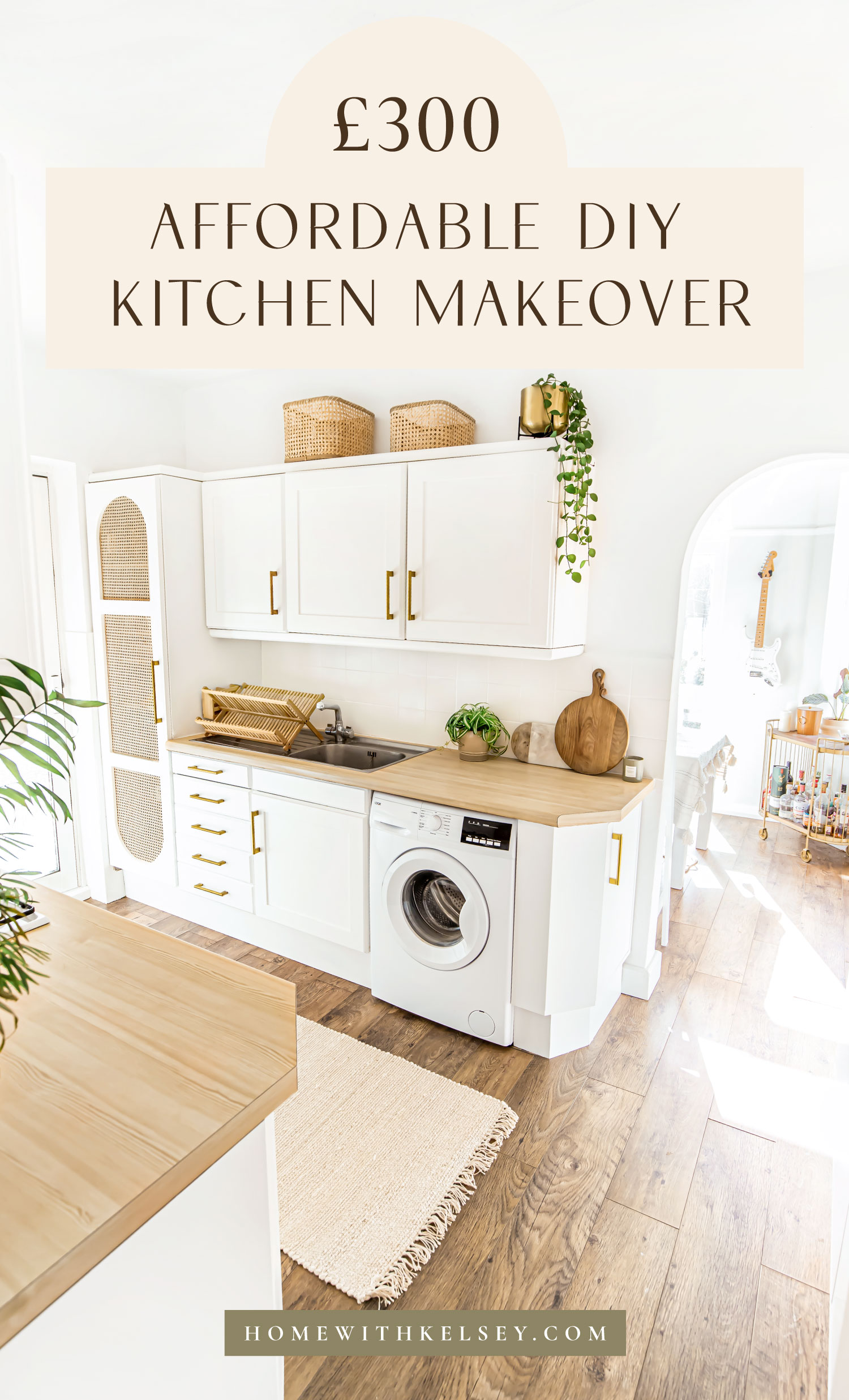 Our Affordable £18 DIY Kitchen Makeover   Home With Kelsey